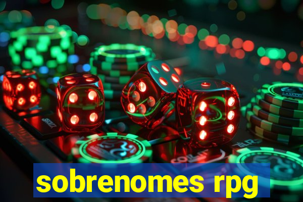 sobrenomes rpg